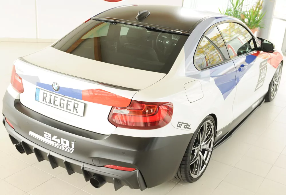 Rieger Seitenschweller rechts ansatz matt schwarz für BMW 2er F23  (1C) Cabrio 07.17- (ab Facelift) LCI