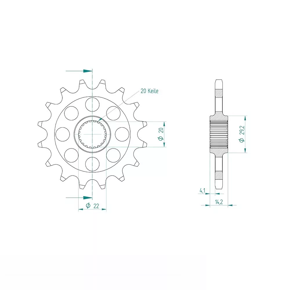 Ritzel 15 Zähne Teilung 520 für BMW 310 G310 GS ABS 2017-2020 und BMW 310 G310 R ABS 2017-2020