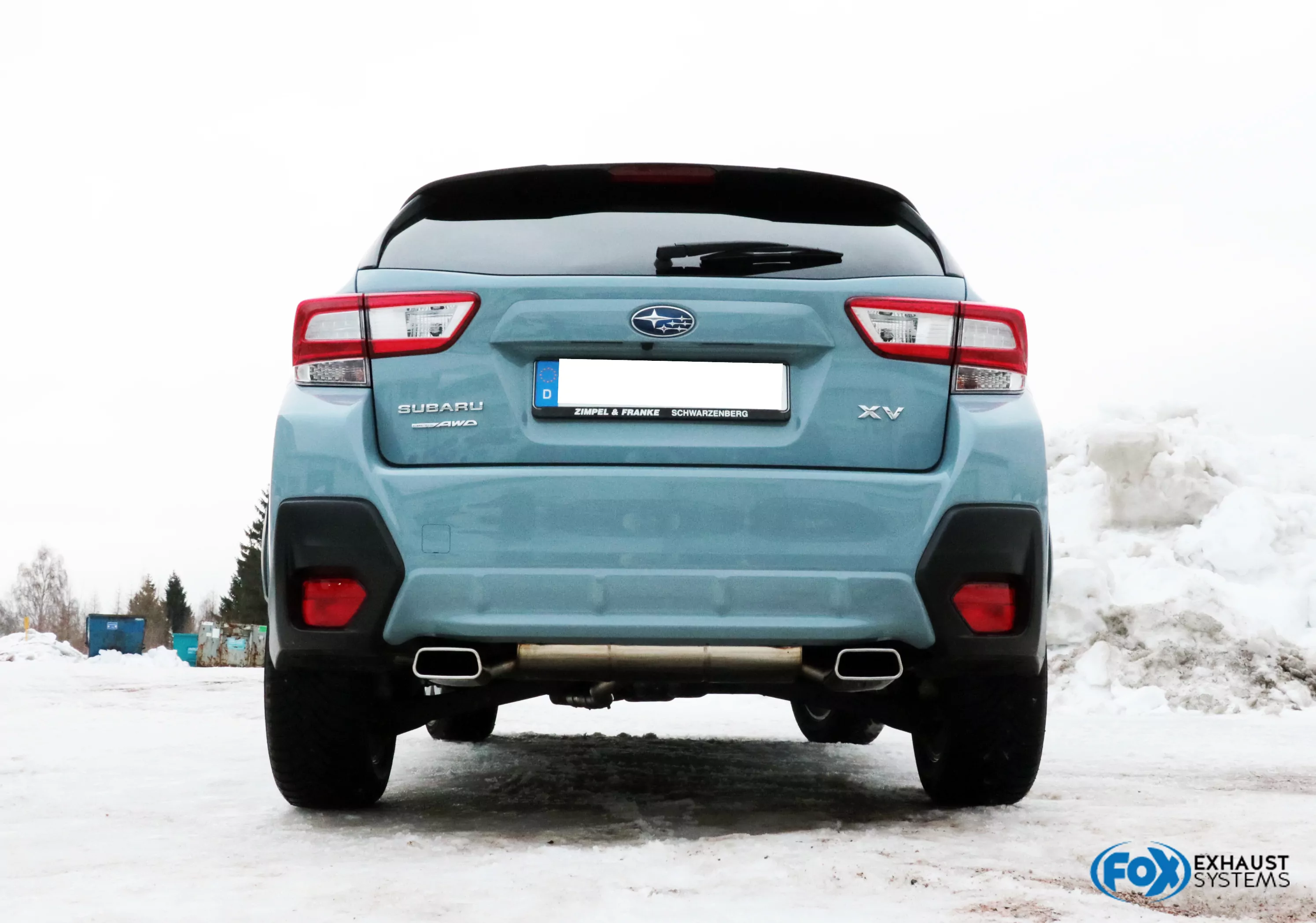 Subaru XV - G5  Endschalldämpfer quer Ausgang rechts/links - 145x65 Typ 59 rechts/links