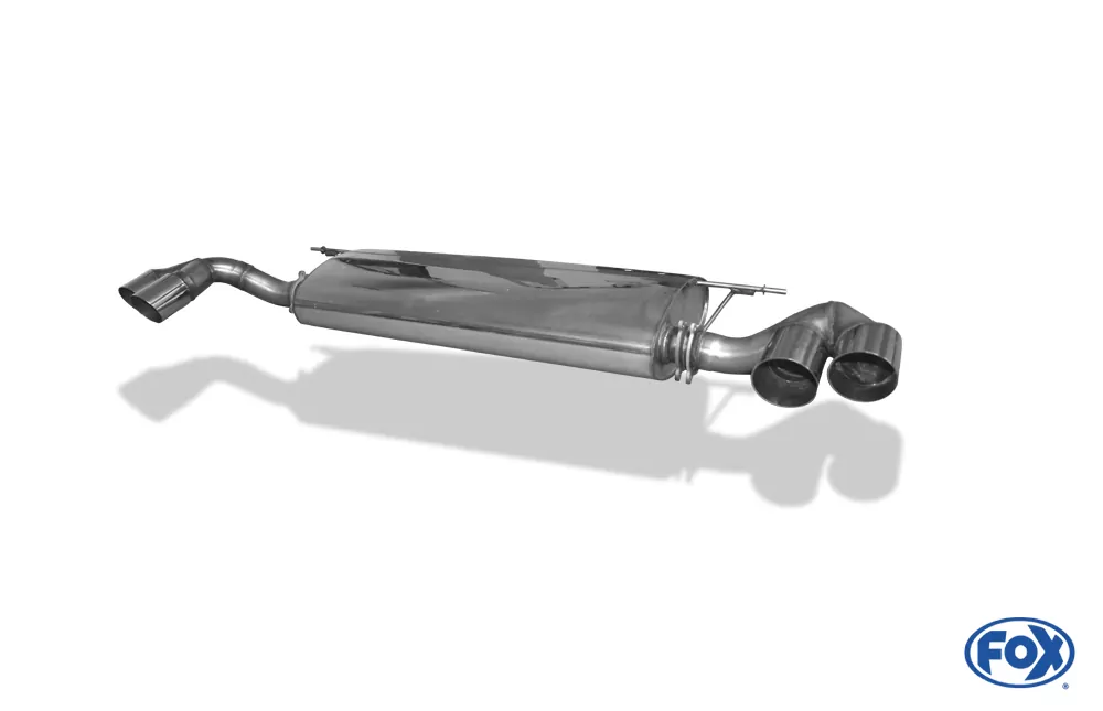 BMW X5  E70 - 4,8l 261kW  Endschalldämpfer quer Ausgang rechts/links, Eingang doppelflutig - 2x80 Typ 14 rechts/links