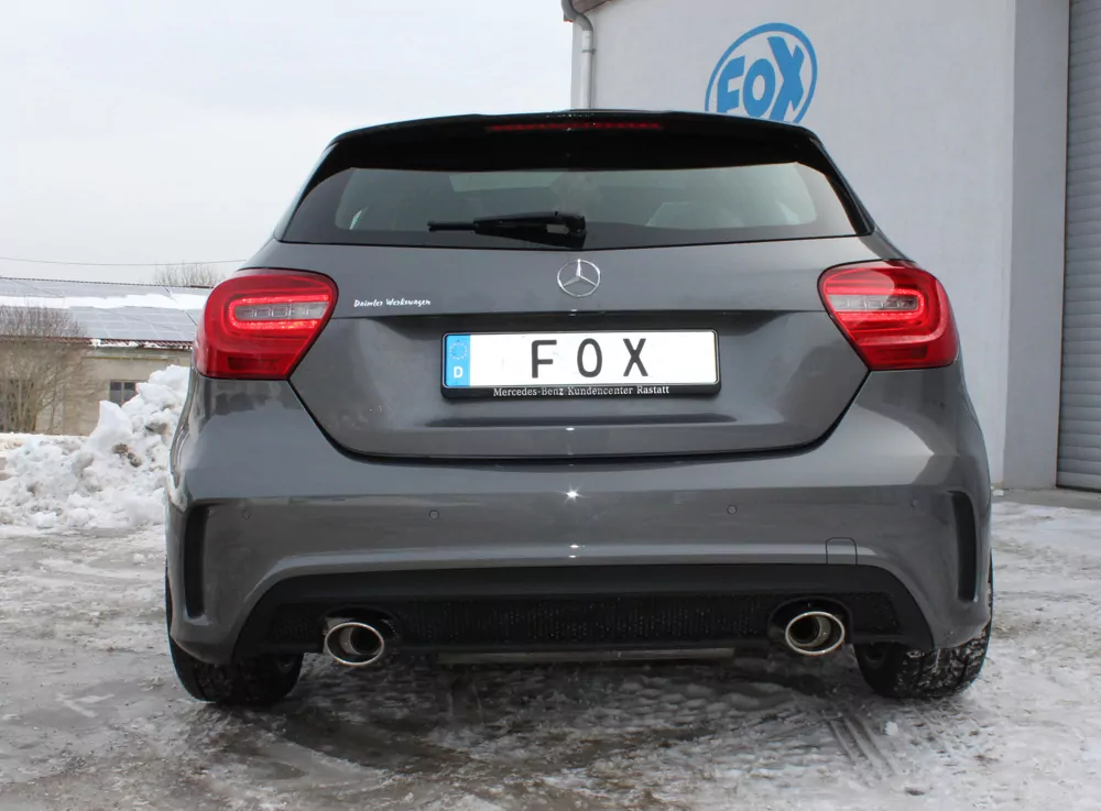Mercedes A-Klasse W176 - AMG Paket  Endschalldämpfer quer Ausgang rechts/links - 115x85 Typ 32 rechts/links