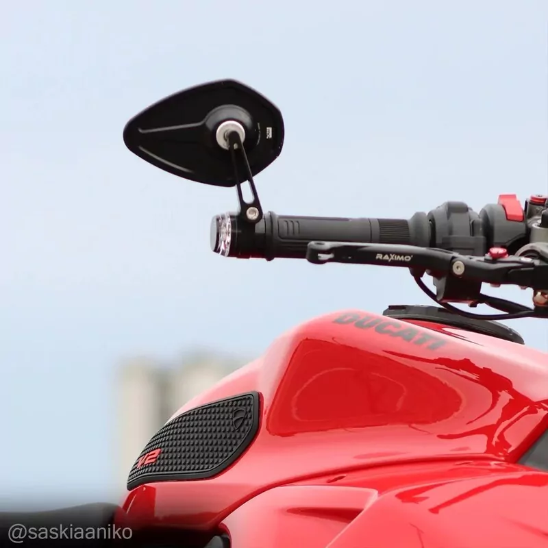 MOTOGADGET Mo.View Sport 60, Lenkerendenspiegel für 7/8- und 1-Zoll-Lenker