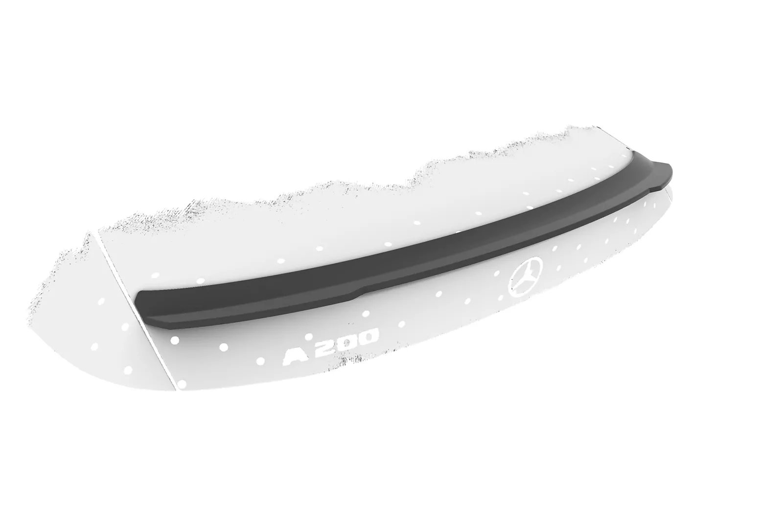 Heckflügel mit ABE für Mercedes Benz A-Klasse V177 Limousine HF690 Strukturiert (schwarz matt)