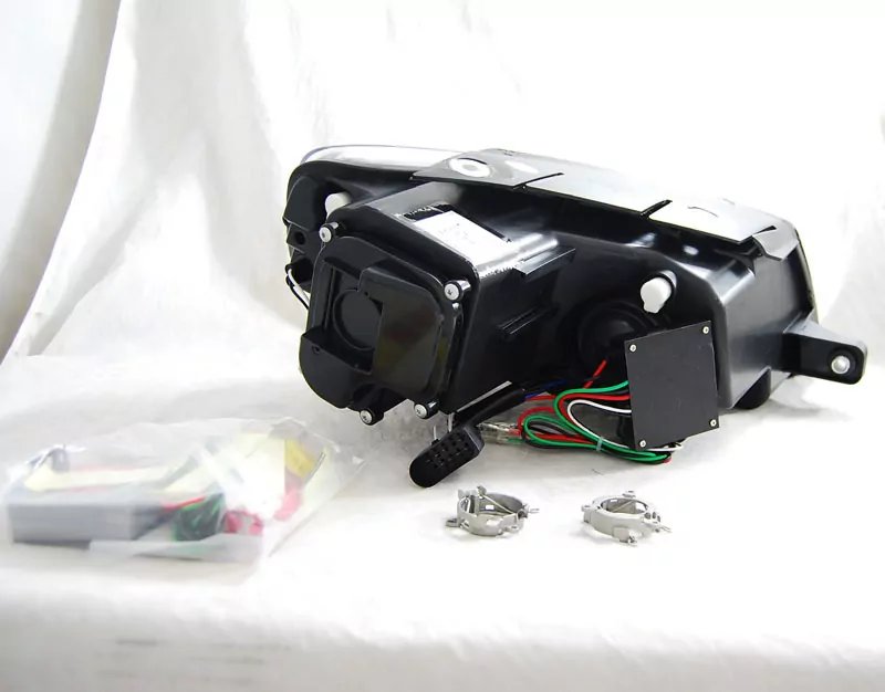 HEADLIGHTS TRUE DRL BLACK fits VW PASSAT B6 3C 03.05-10