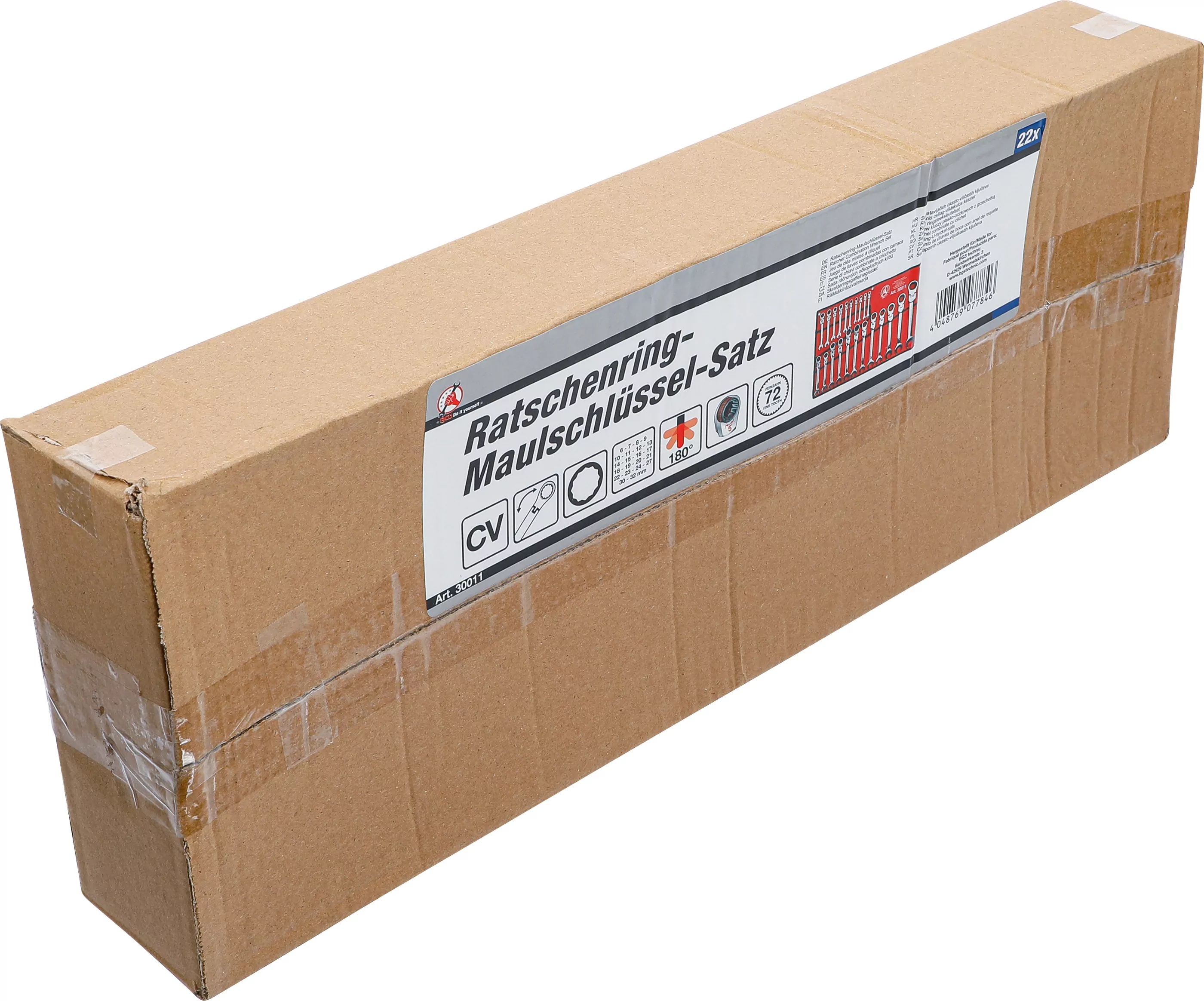 Ratschenring-Maulschlüssel-Satz | flexible Köpfe | SW 6 - 32 mm | 22-tlg.