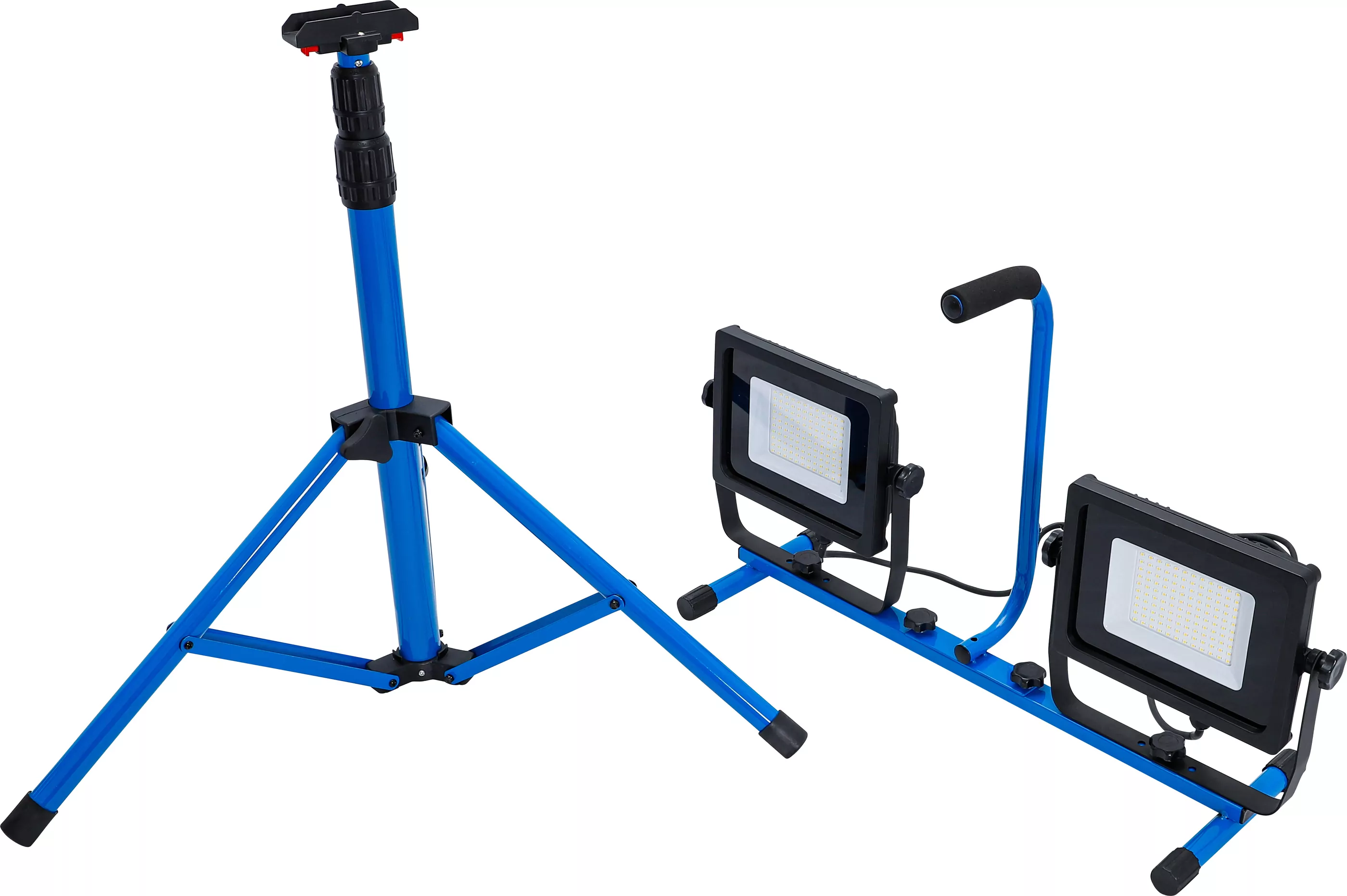 Duo-SMD-LED-Arbeits-Strahler | mit Stativ | 2 x 70 W