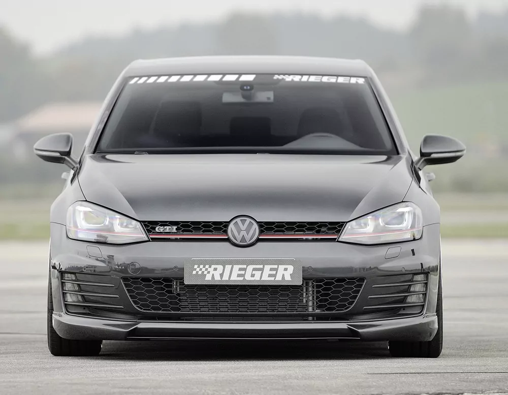 Rieger Spoilerlippe für VW Golf 7 GTD - 3-tür. 06.13-12.16 (bis Facelift) carbon optik