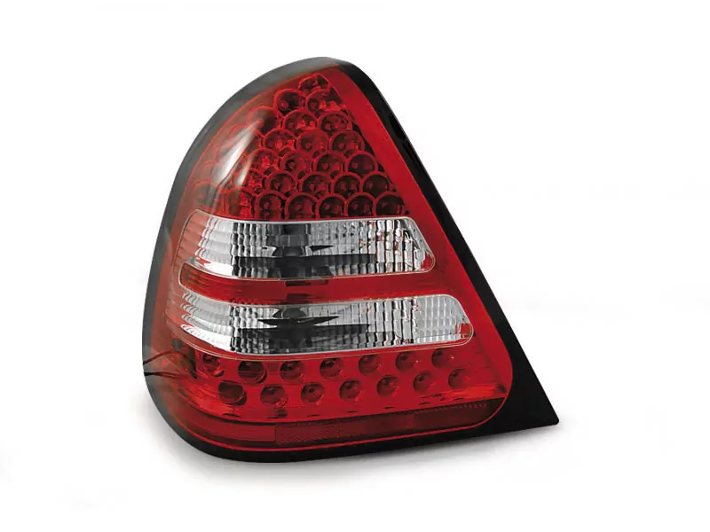 Led Tail Lights Red White Fits Mercedes W202 C-klasa 06.93-06.00