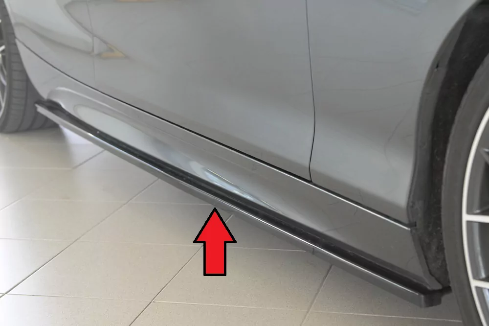 Rieger Seitenschwelleransatz für BMW 1er F20  (1K4) | Lim. / 4-tür. 09.11-03.2015 (bis Facelift) nur für M-Paket-Schweller