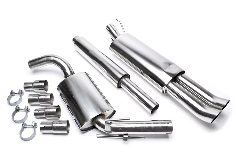 TA Technix Edelstahlanlage 2x76mm DTM passend für VW Golf III