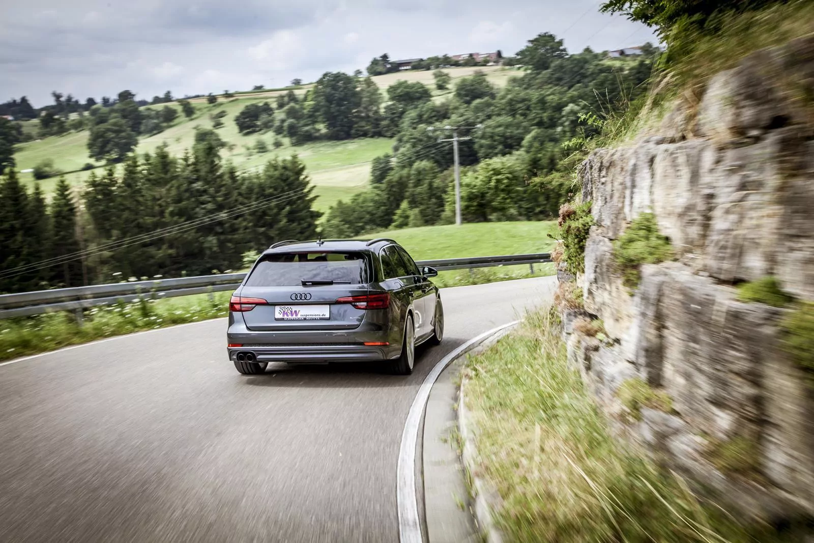 KW Gewindefahrwerk V3 inox (inkl. Stilllegung f. elektr. Dämpfer) AUDI A5 (B8) F53 Allrad 06/2016-