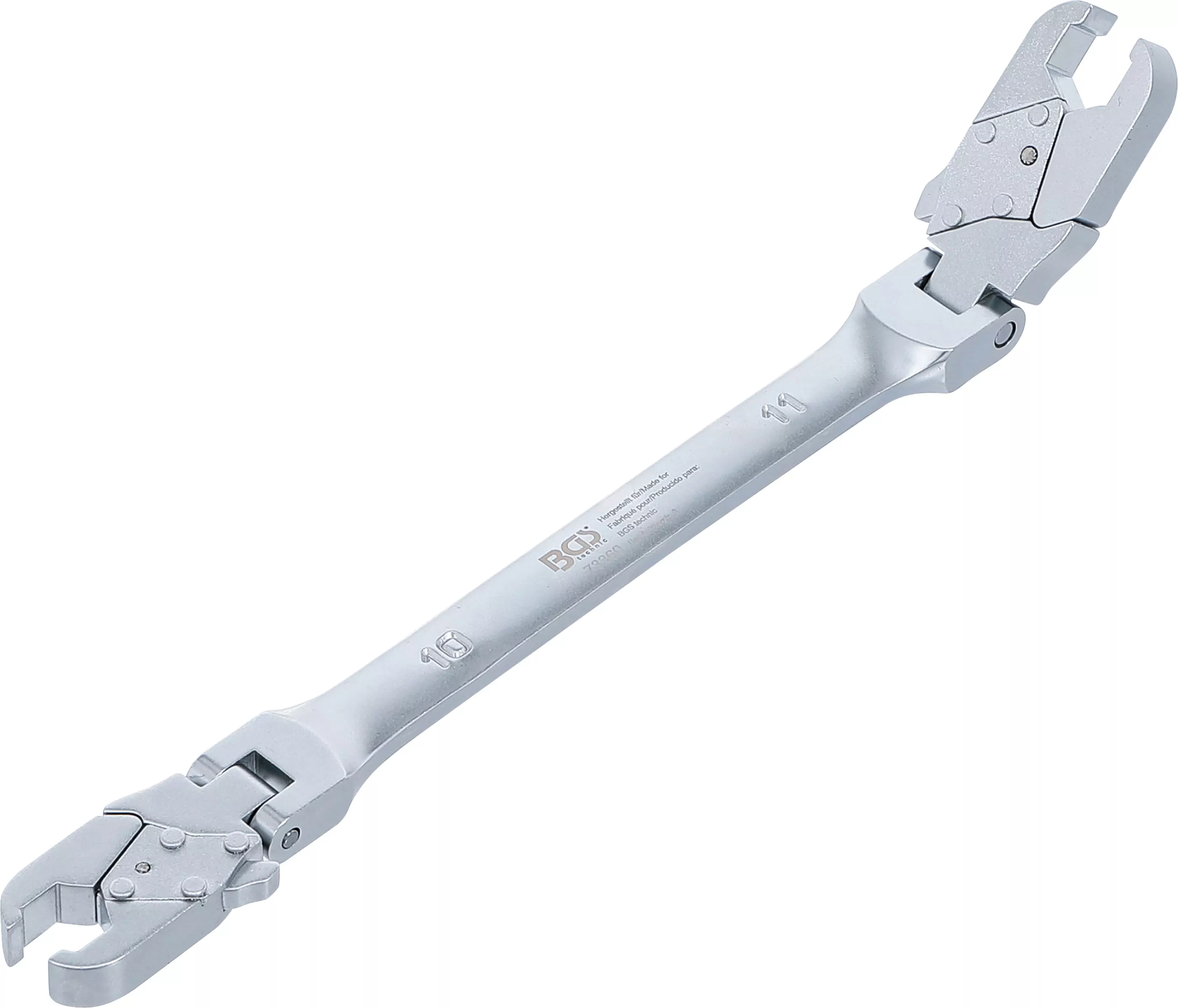 Bremsleitungsschlüssel mit Ratschenfunktion | SW 10 x 11 mm