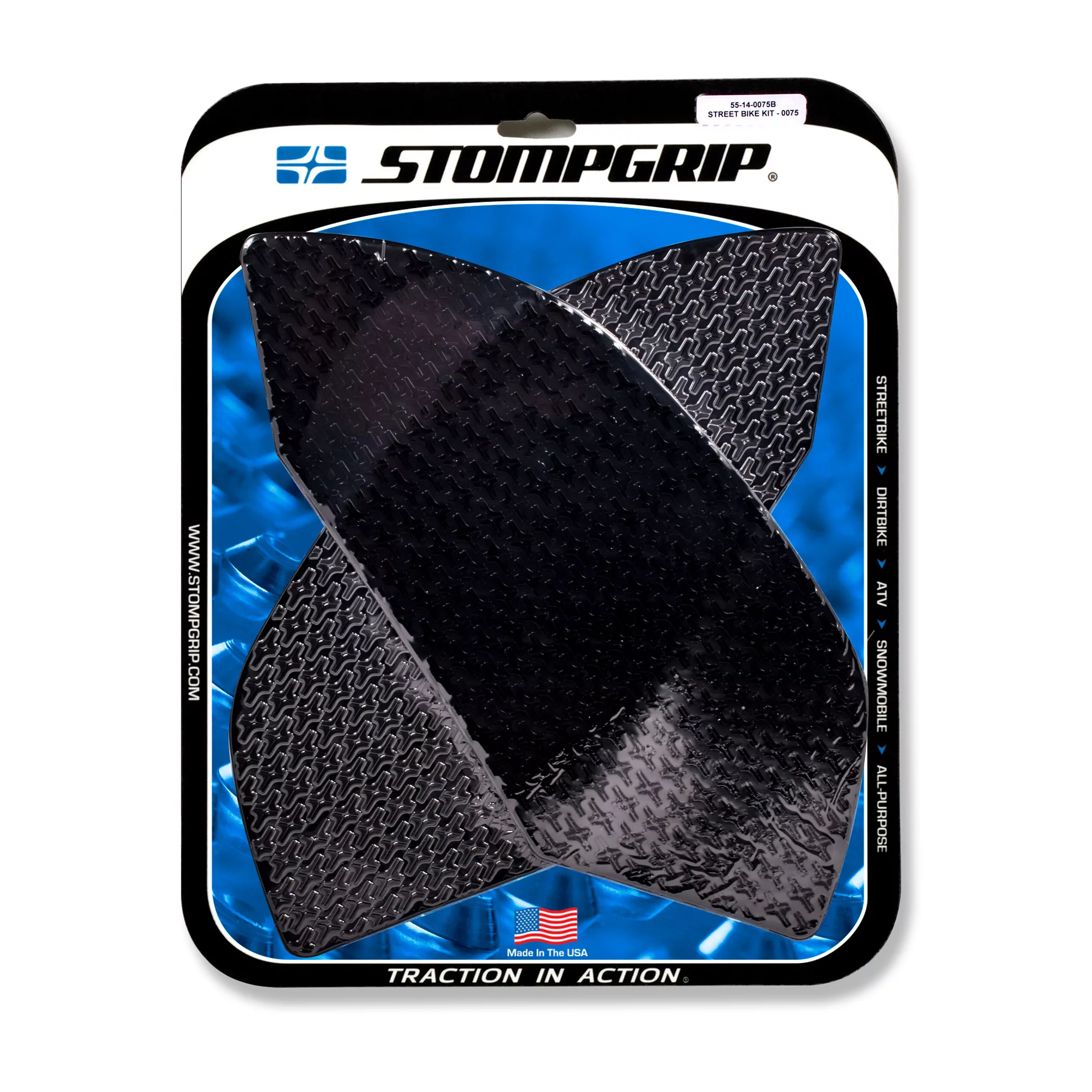 Stompgrip Traction Pad Icon für Aprilia Tuono V4 / R / APRC 10-15 Schwarz