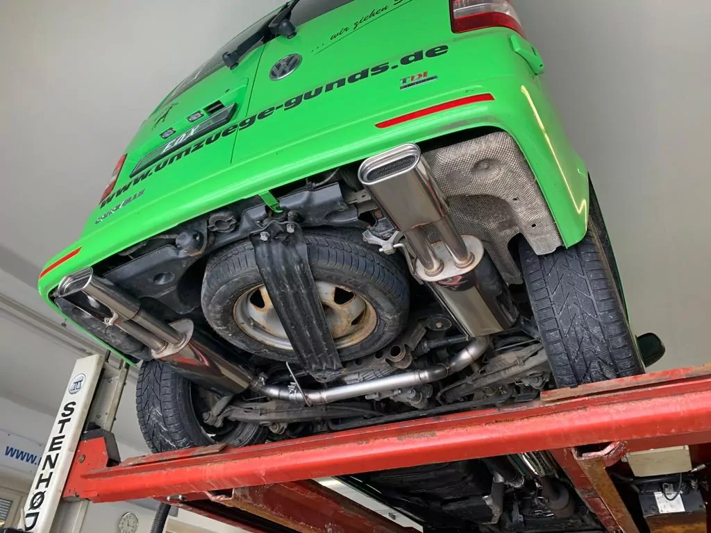 VW Bus T5/ T6 4motion  Endschalldämpfer Ausgang rechts/links - 160x80 Typ 53 rechts/links