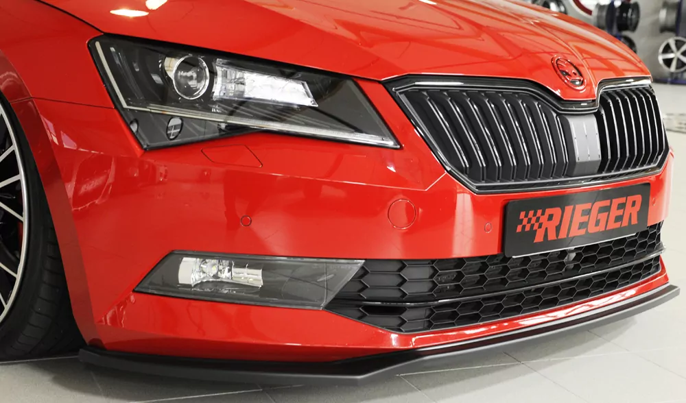 Rieger Spoilerschwert für Skoda Superb III (3T/3V) | Combi 03.15-10.18 (bis Facelift) für orig. Frontschürze