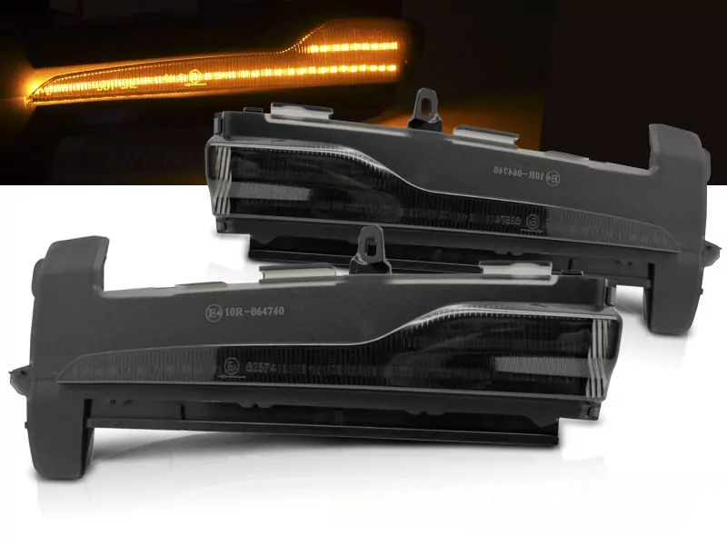 Indicator In The Mirror Smoke Led Fits Volvo Xc60 14-17 Facelift