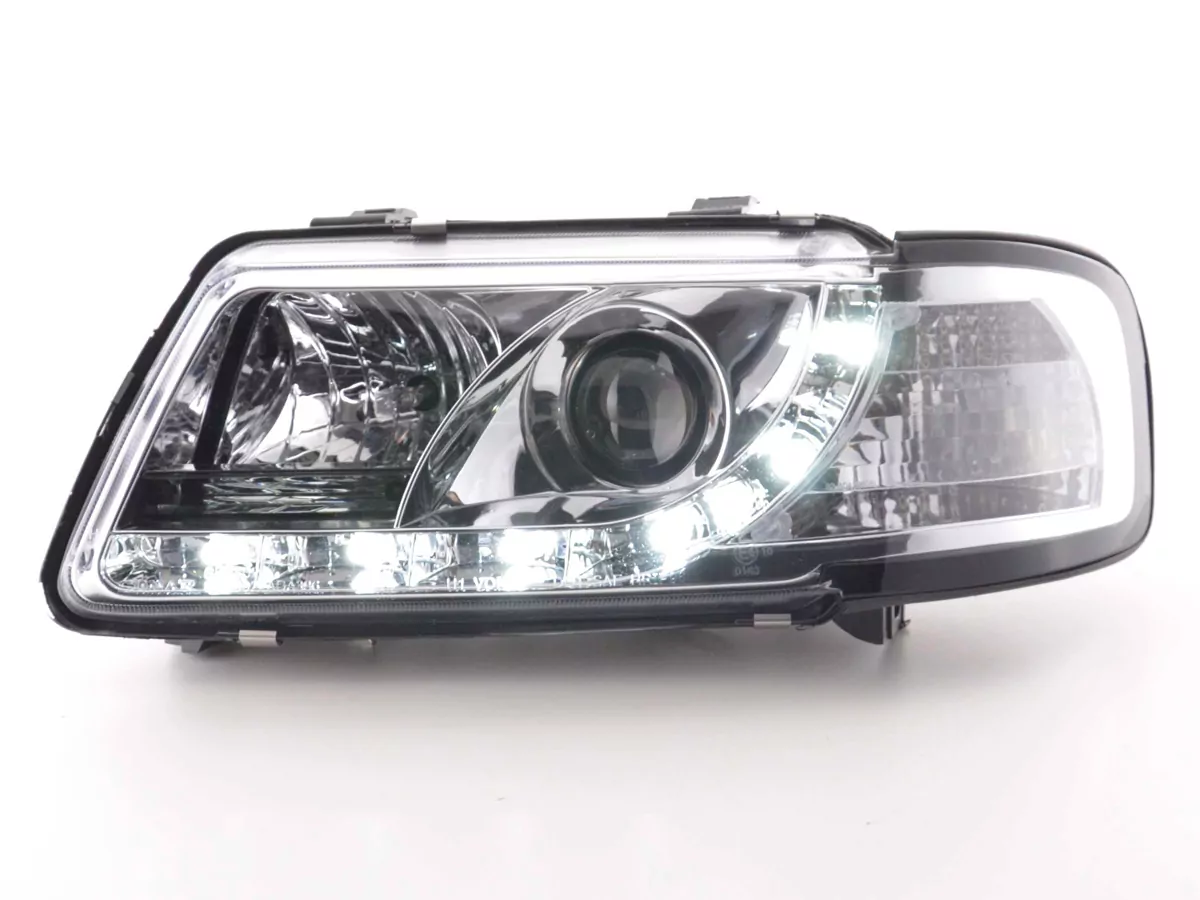 Scheinwerfer Set Daylight LED Tagfahrlicht Audi A3 Typ 8L Bj. 96-00 chrom