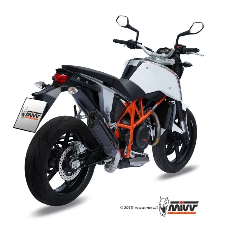 MIVV SUONO In Edelstahl Schwarz Für KTM 690 DUKE 12-