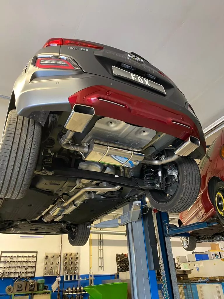 Hyundai Kona 2WD Ironman  Endschalldämpfer Ausgang rechts/links - 145x65 Typ 59 rechts/links