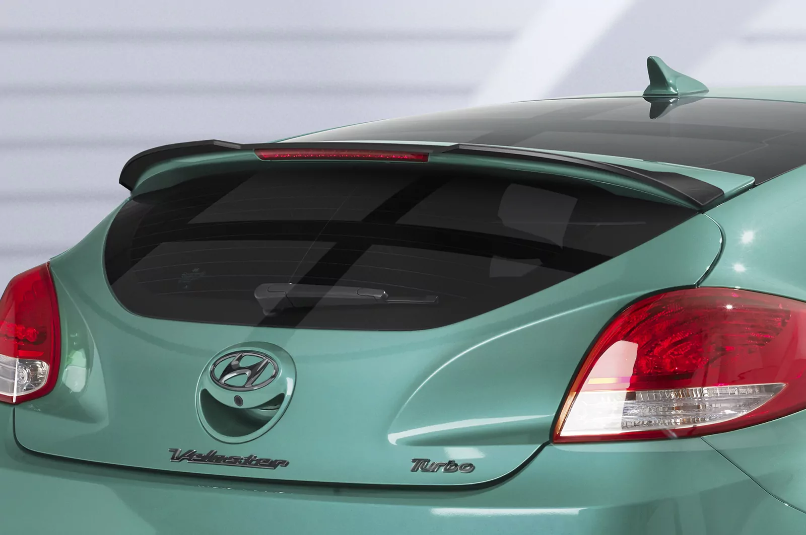 Heckflügel mit ABE für Hyundai Veloster MK1 Turbo HF967 Schwarz Strukturiert