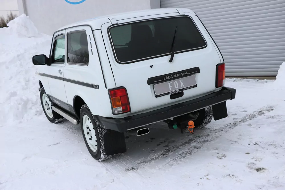 Lada Niva 4x4  Endschalldämpfer quer Ausgang links - 145x65 Typ 59 links
