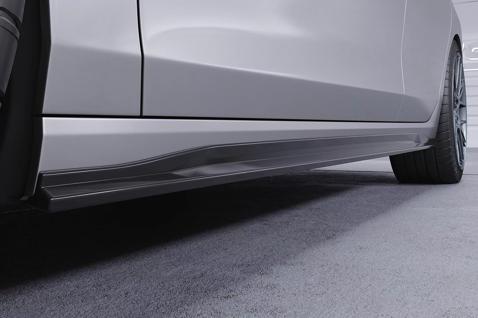 Seitenschweller für VW Golf 8 (Typ CD) SS467 Strukturiert (schwarz matt)