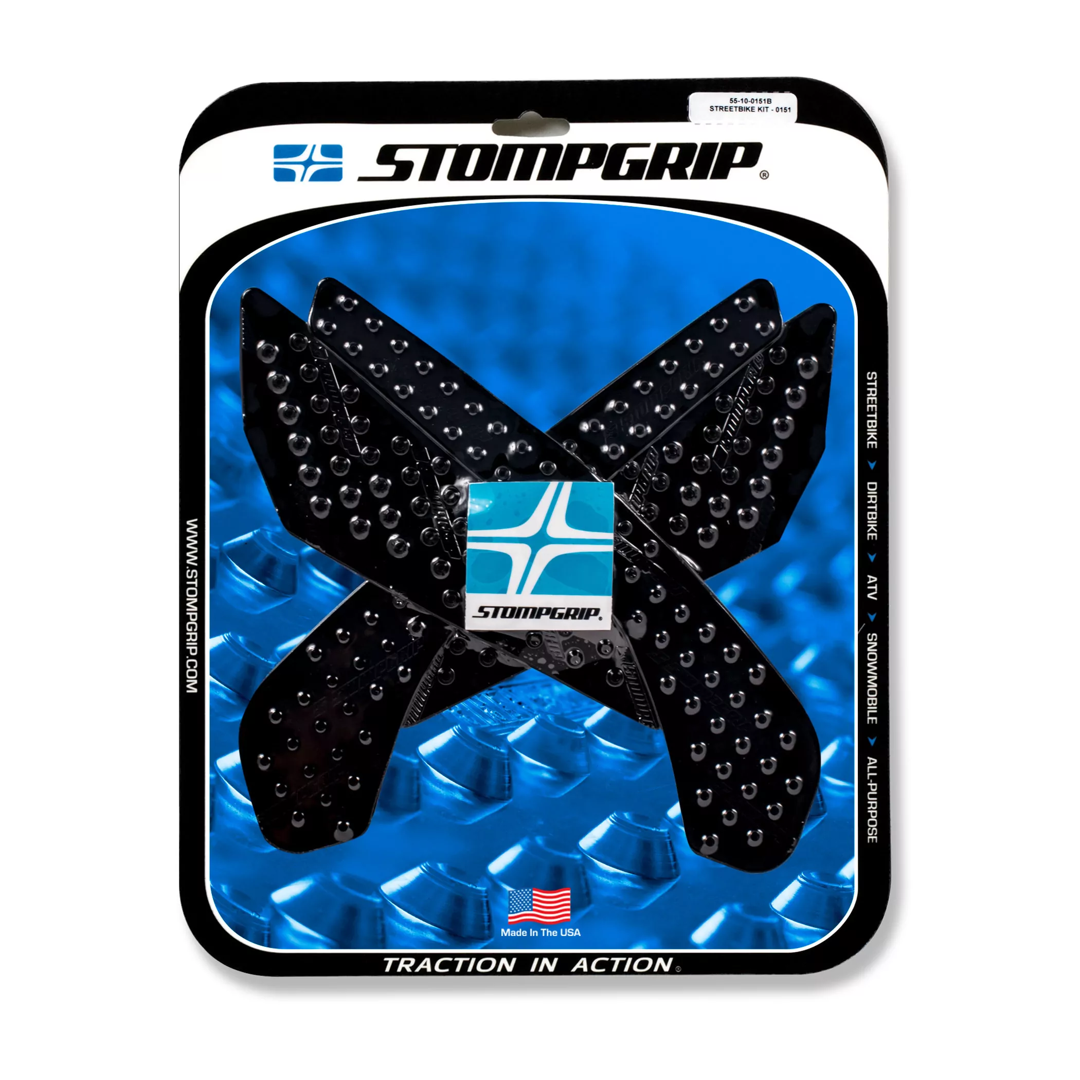 Stompgrip Traction Pad Volcano für Suzuki GSX-S 750 18-22 Schwarz