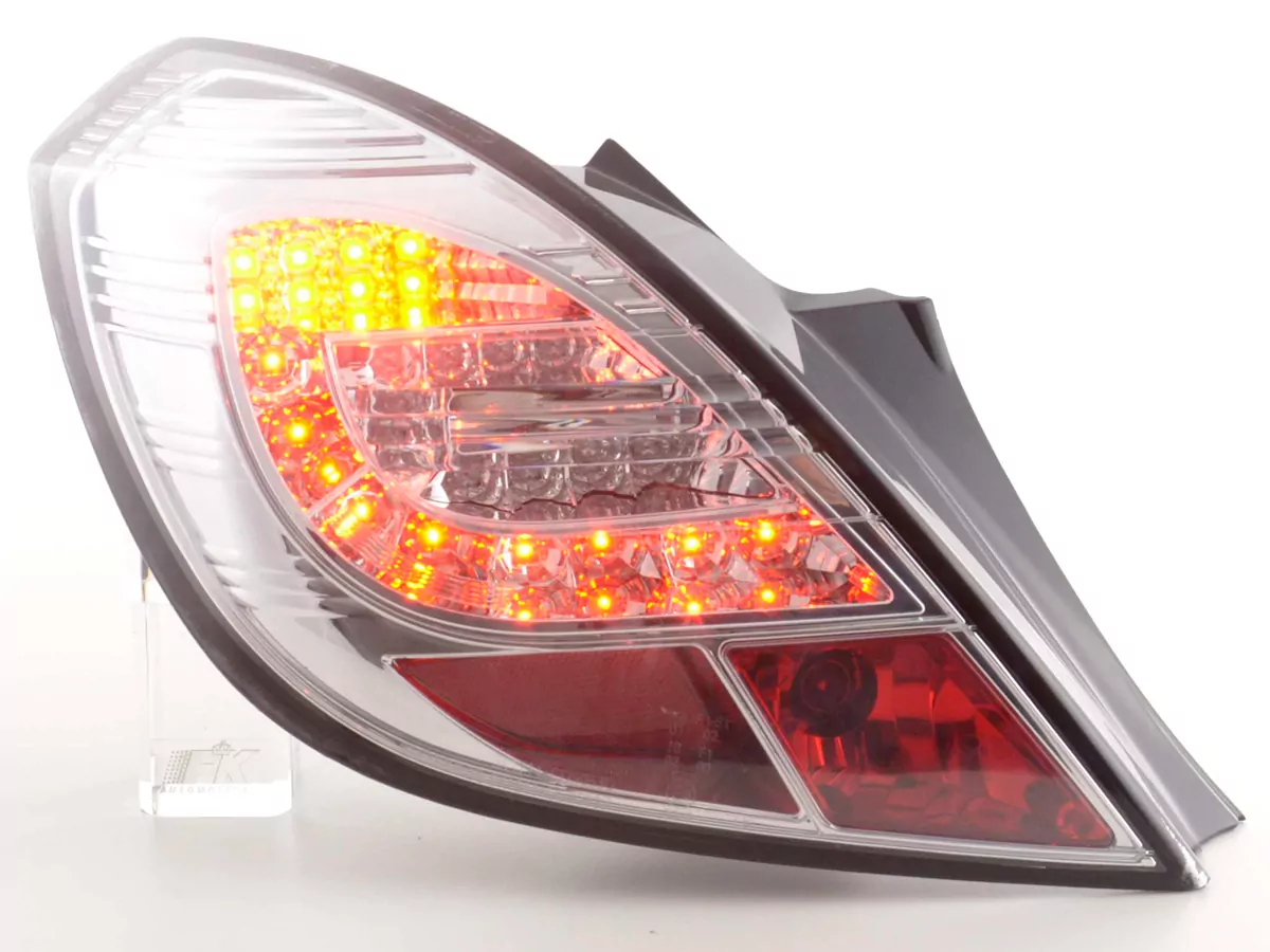 LED Rückleuchten Set Opel Corsa D 3-türig Bj. 06-10 chrom