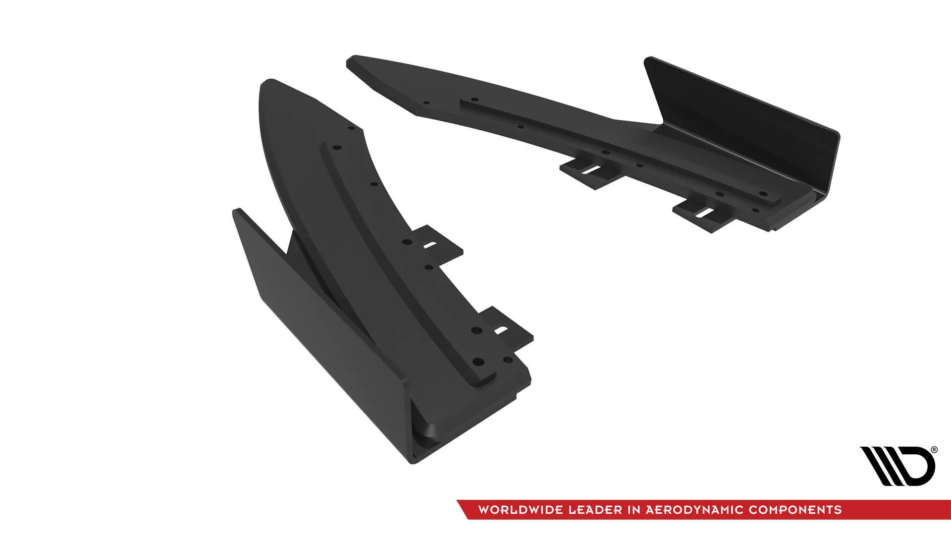 Street Pro Heck Ansatz Flaps Diffusor +Flaps Für Audi S5 / A5 S-Line Coupe / Cabriolet 8T Schwarz Hochglanz