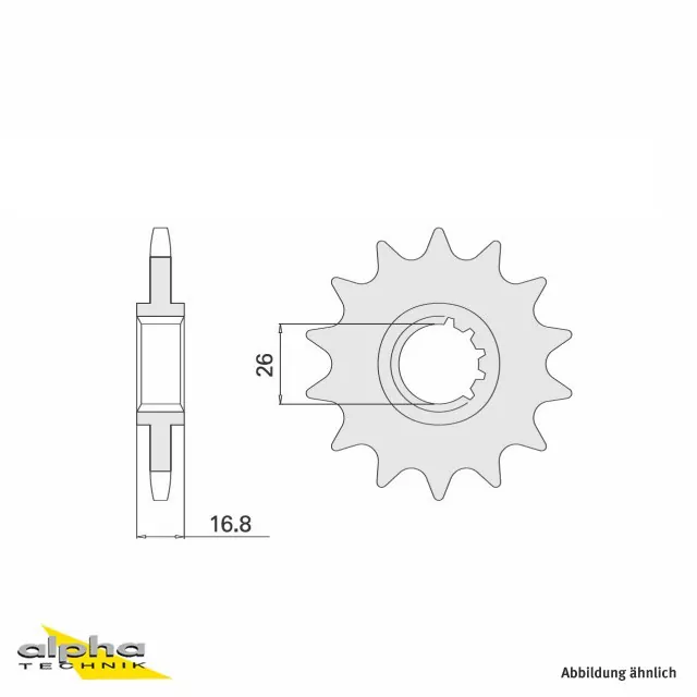 EK-Chain Kettensatz 525 MVXZ-2 für Honda CBR650F ab Modelljahr 2014- und CB650R ab Modelljahr 2019- Farbe Orange