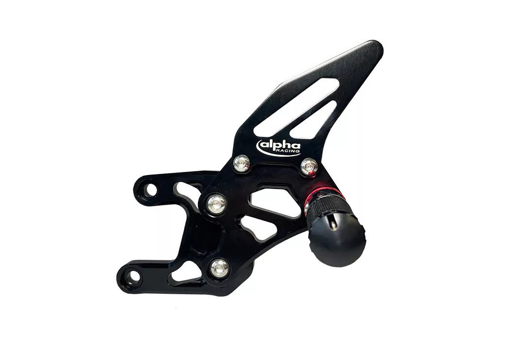 TRACK Fußrastenanlage schwarz Honda CBR1000RR SC59 SC77 2008-17 Racing ohne ABS