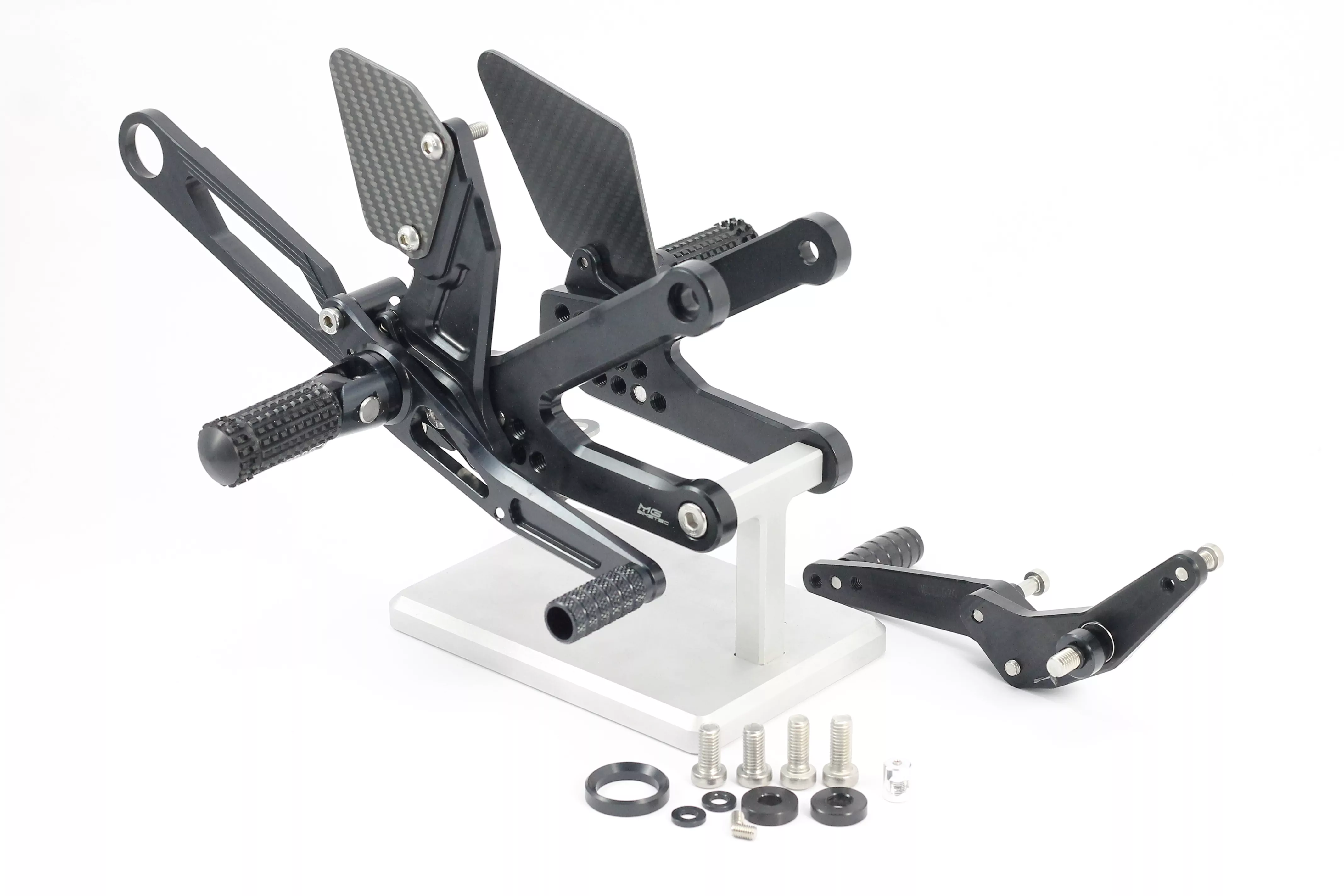 MG Biketec Sportfussrastenanlage / Rastenanlage / Fußrastenanlage mit ABE, gültig in D - A - CH für Yamaha YZF-R1 ab 2017-2019