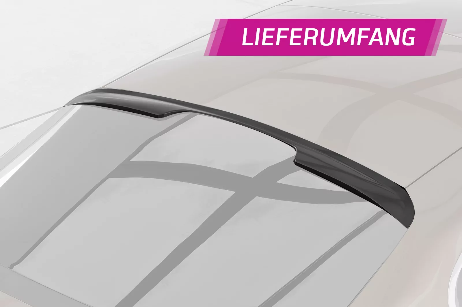 Heckscheibenblende für VW Passat CC / CC HSB084 Schwarz Strukturiert