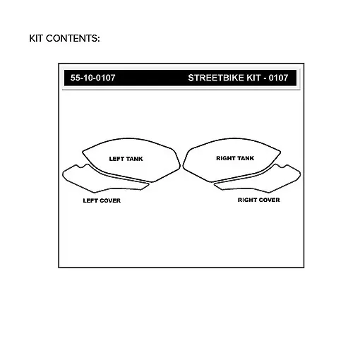 Stompgrip Traction Pad Volcano für BMW S 1000 RR 15-19 Klar