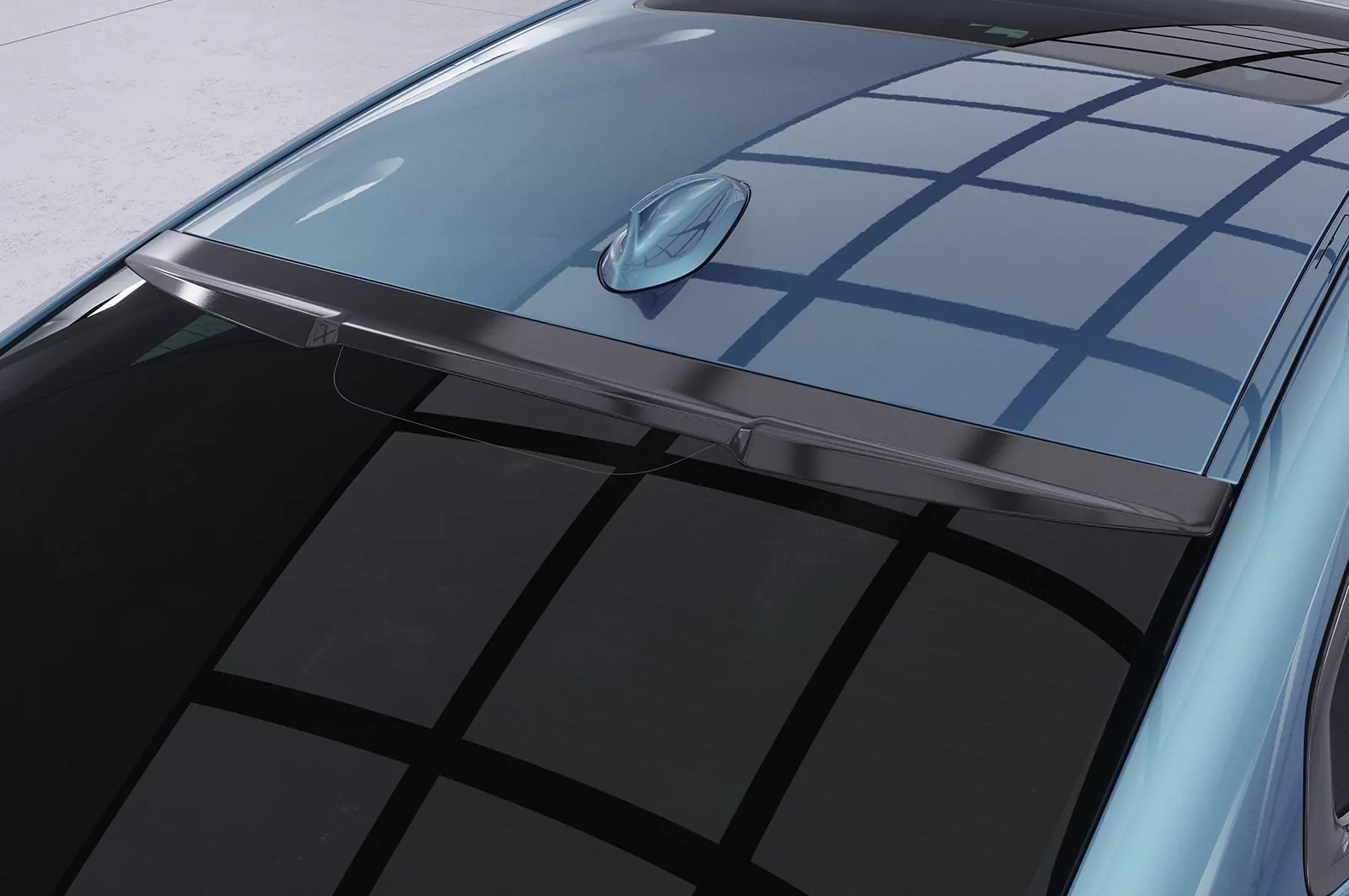 Heckscheibenblende für BMW 4er G22 / G82 Coupe HSB080 Schwarz Strukturiert