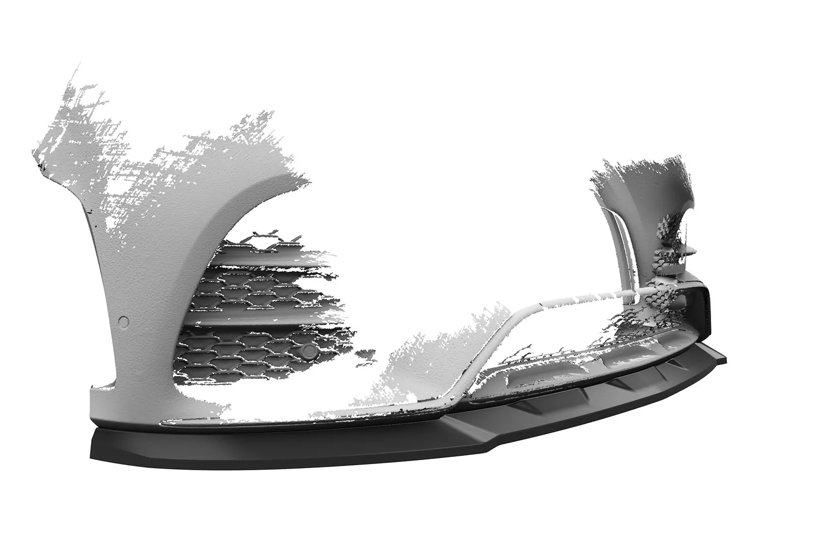 Cup-Spoilerlippe für Mercedes Benz GLE C167 AMG-Line CSL492-M Carbon Look (matt)