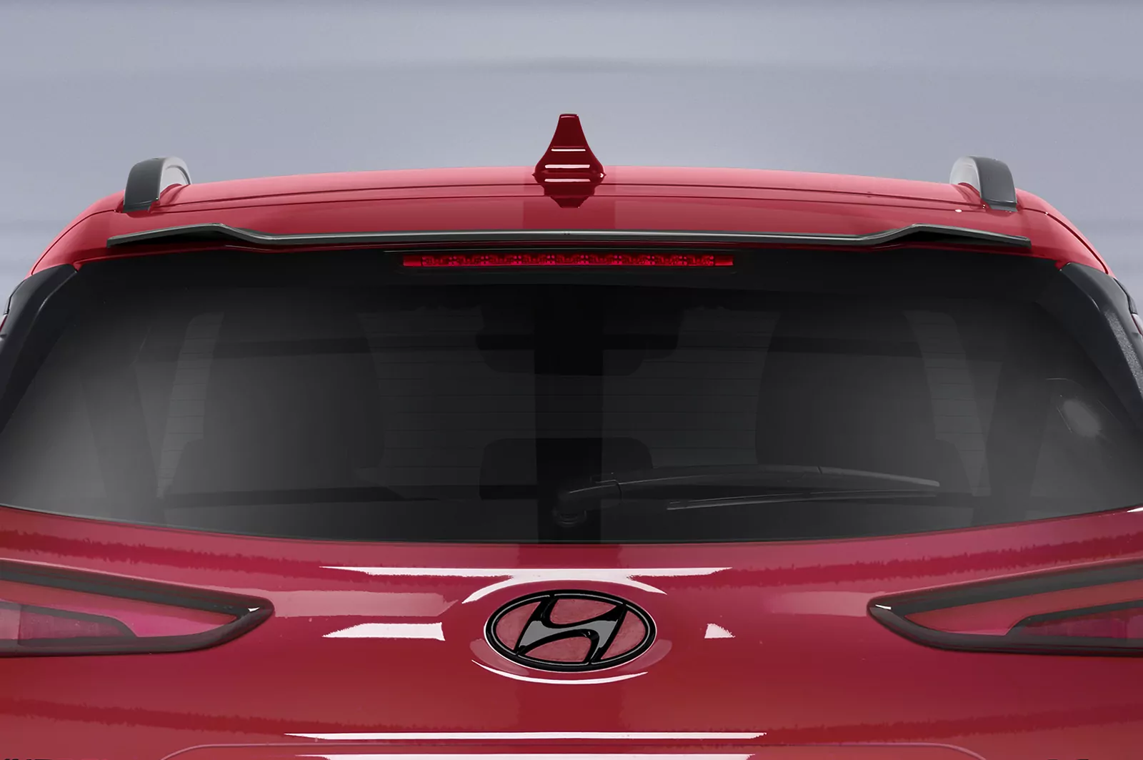 Heckflügel mit ABE für Hyundai Kona HF936 Schwarz Strukturiert