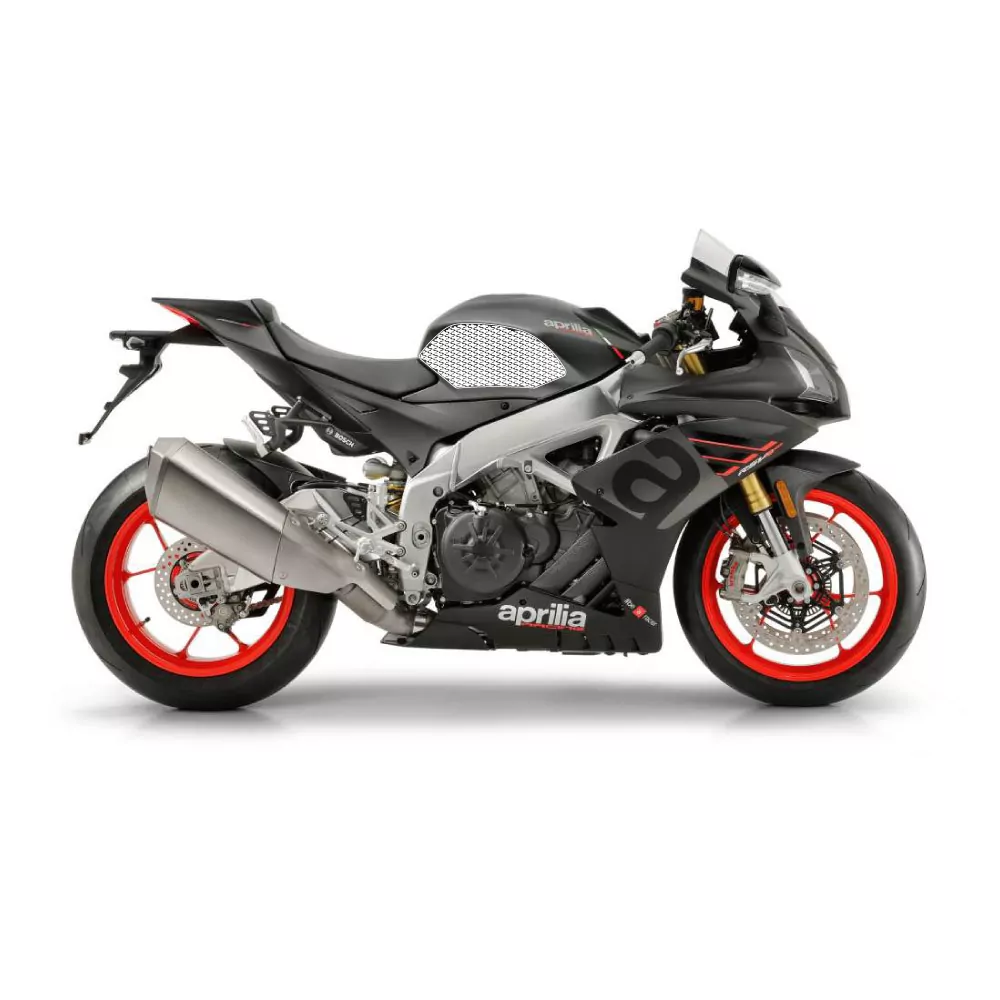 Stompgrip Traction Pad Icon für Aprilia Tuono V4 / R / APRC 10-15 Schwarz