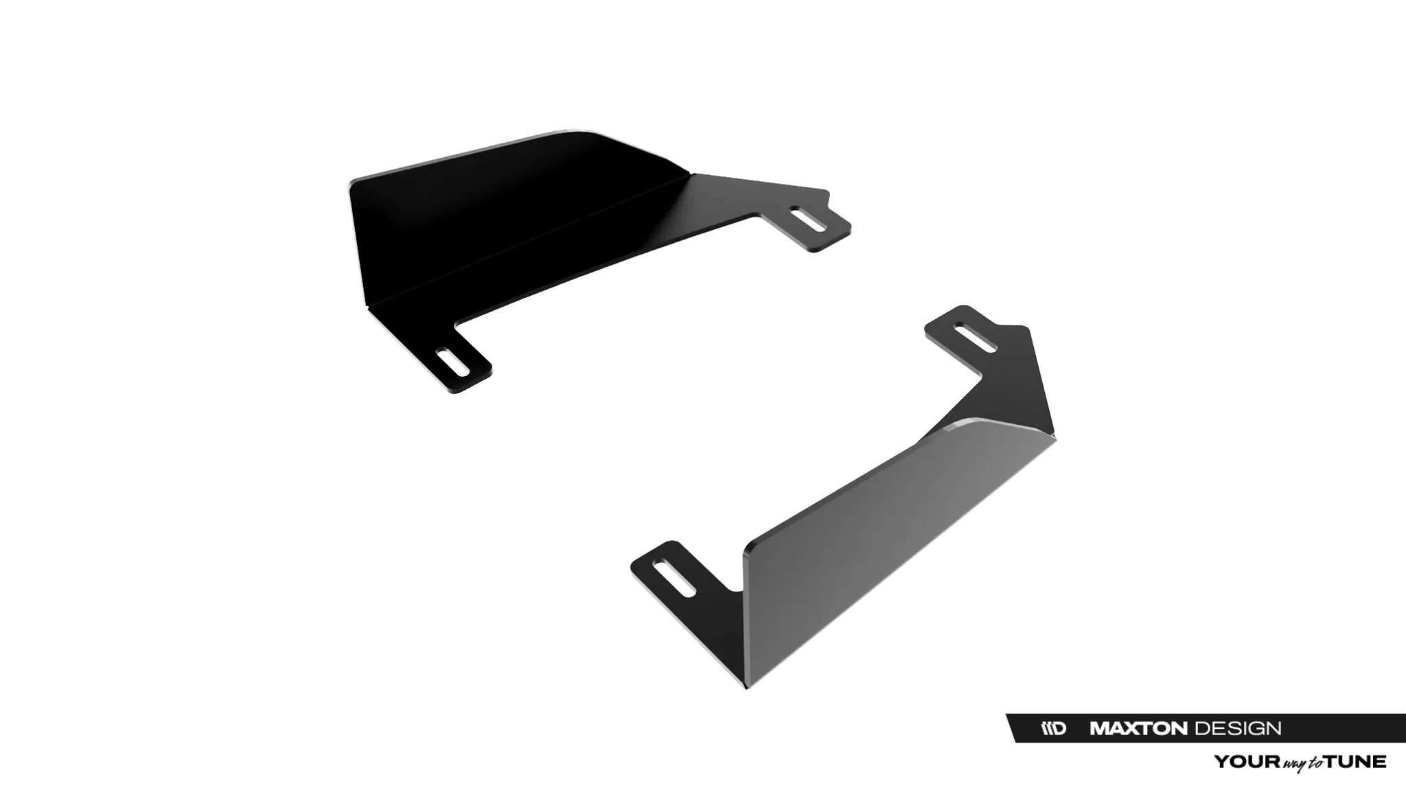 Hintere Seiten Flaps Für Audi S5 Limousine / Avant B10 Schwarz Hochglanz