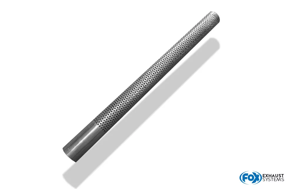 Perforiertes Rohr Variante 1 - Ø76mm - Länge: 600mm Mit ausgestanzten Löchern Ø3mm - 100-150mm nicht nicht perforiert - Material: 1:4512