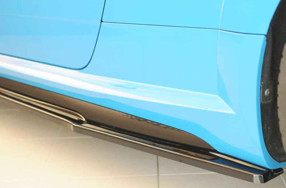 Rieger Seitenschweller links ansatz (ca. 19mm) glanz schwarz für Audi TT RS (8J/8J1-FV/8S) Roadster 09.18- (ab Facelift)
