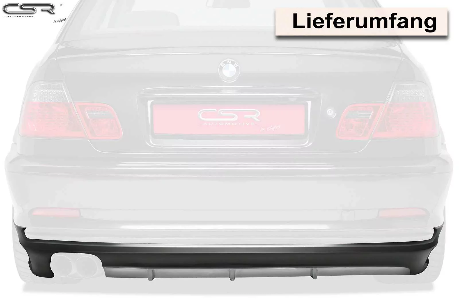 Heckansatz für BMW 3er E46 Coupé/Cabrio HA188