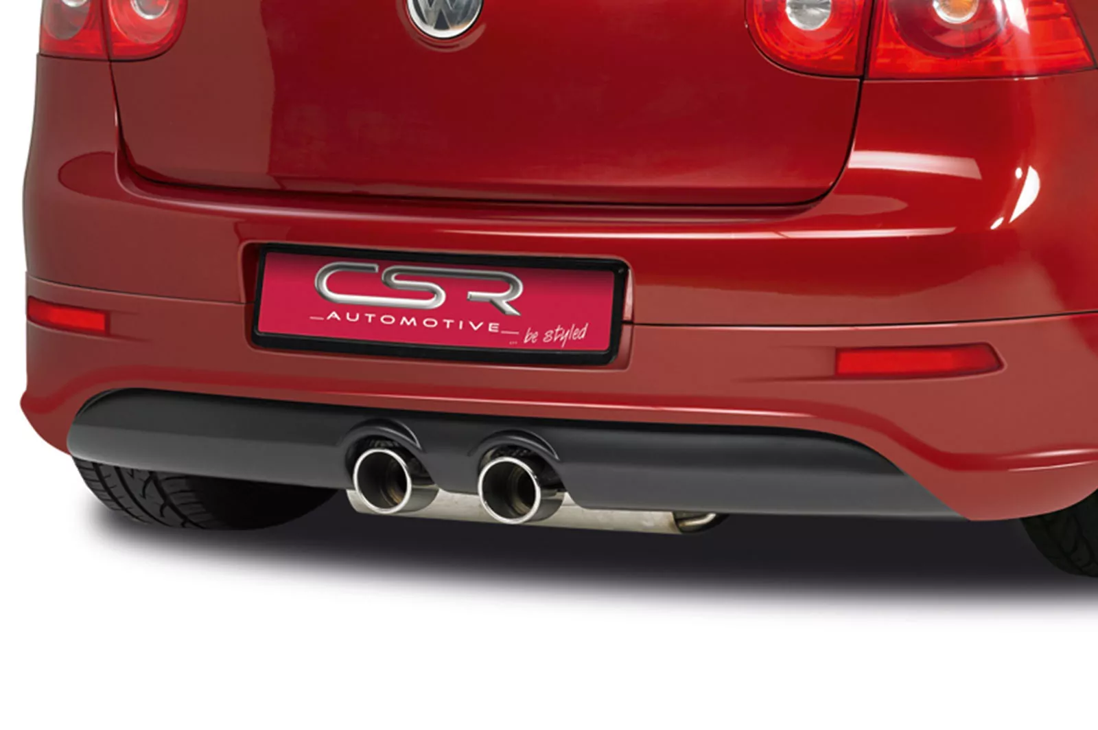 Heckansatz für VW Golf 5 Steilheck HA060 Strukturiert (schwarz matt)