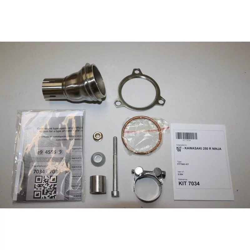 IXIL Hexoval Xtrem Silencer Stainless Steel / Aluminium Black - Kawasaki Ninja 250R - OK7034VSE