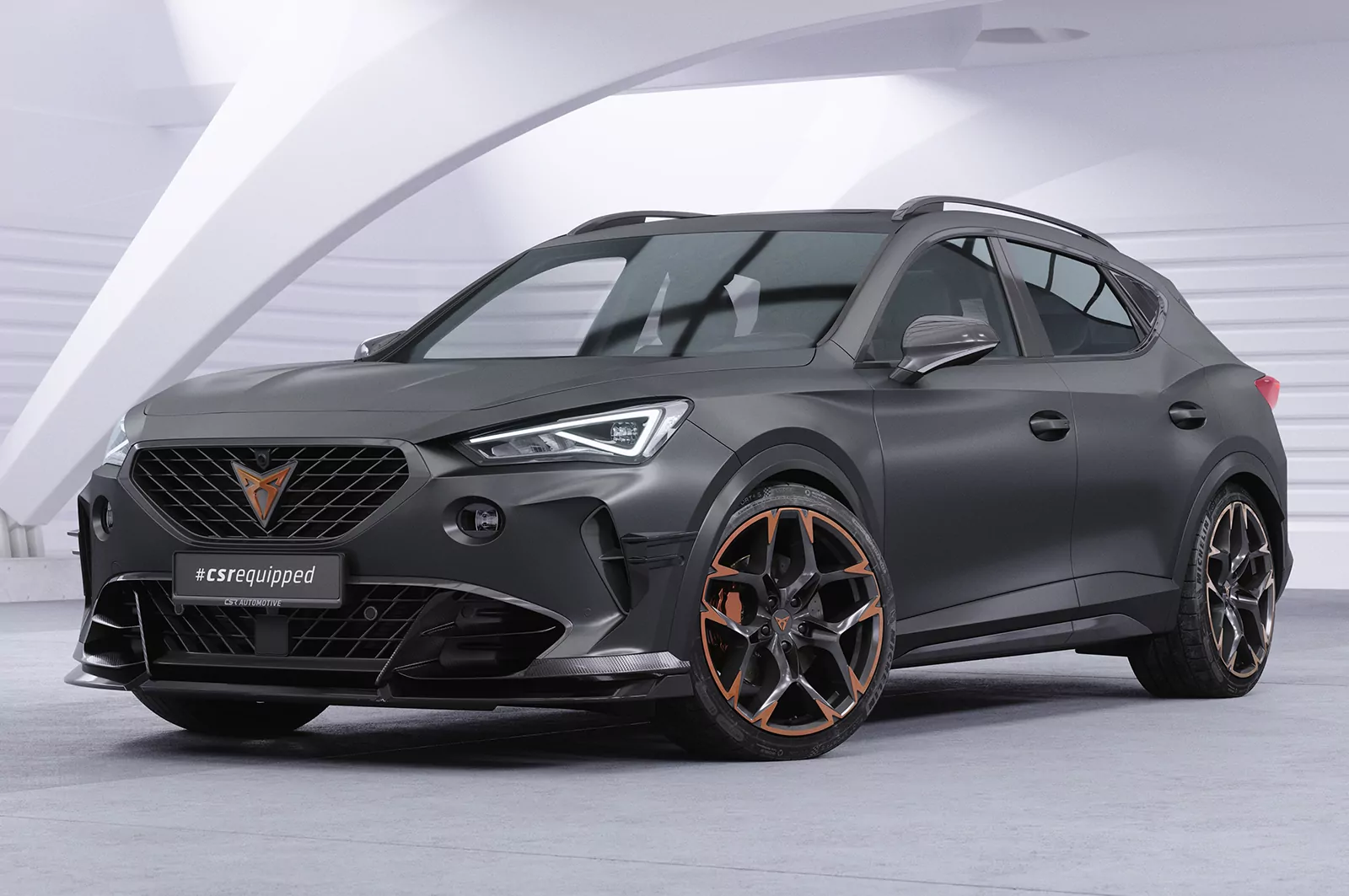 Seitenscheibenblenden für Cupra Formentor SSB016 Schwarz Strukturiert