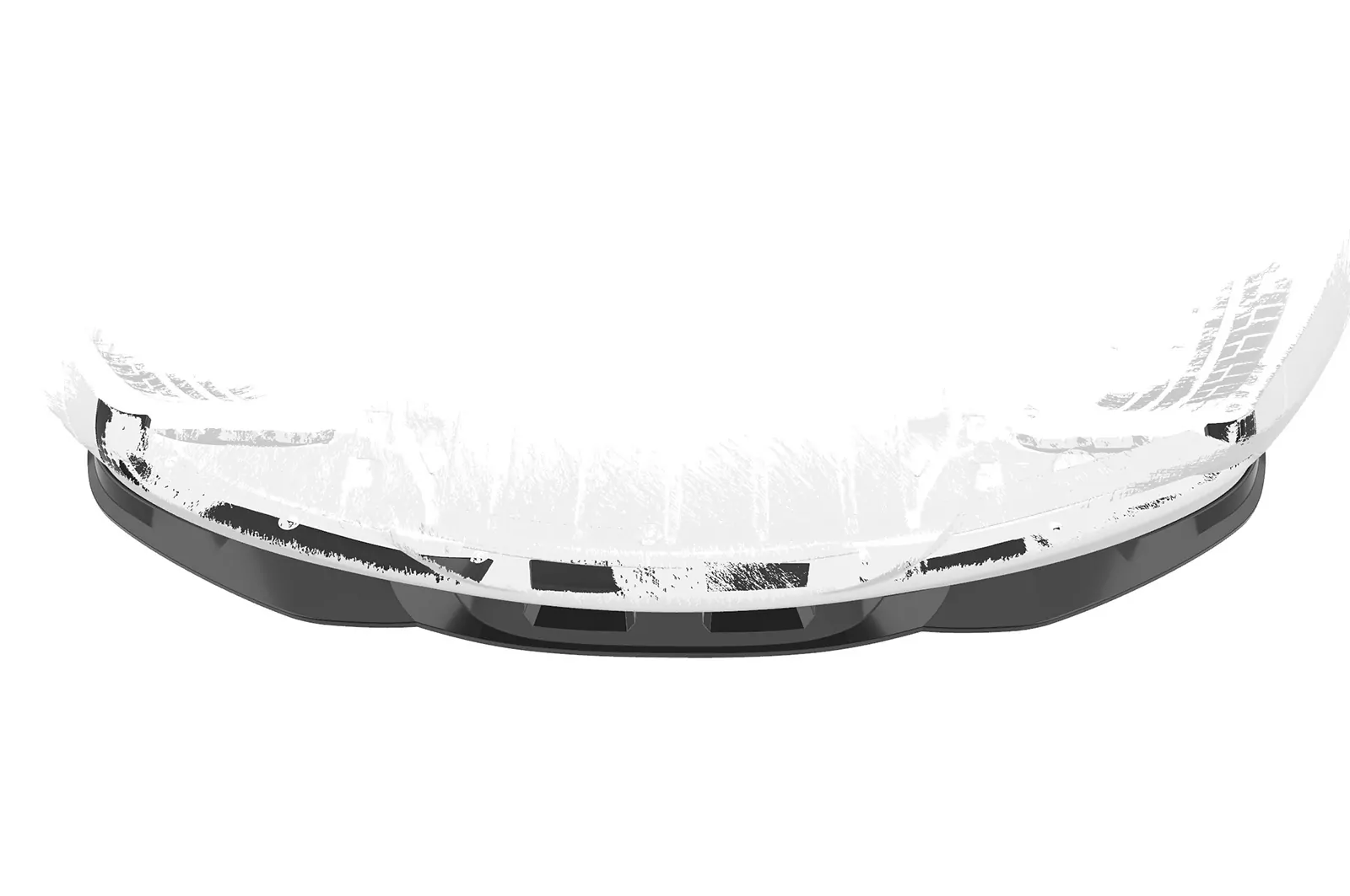 Cup-Spoilerlippe mit ABE für BMW 3er (E90/E91) Limousine und Touring CSL536 Schwarz Strukturiert