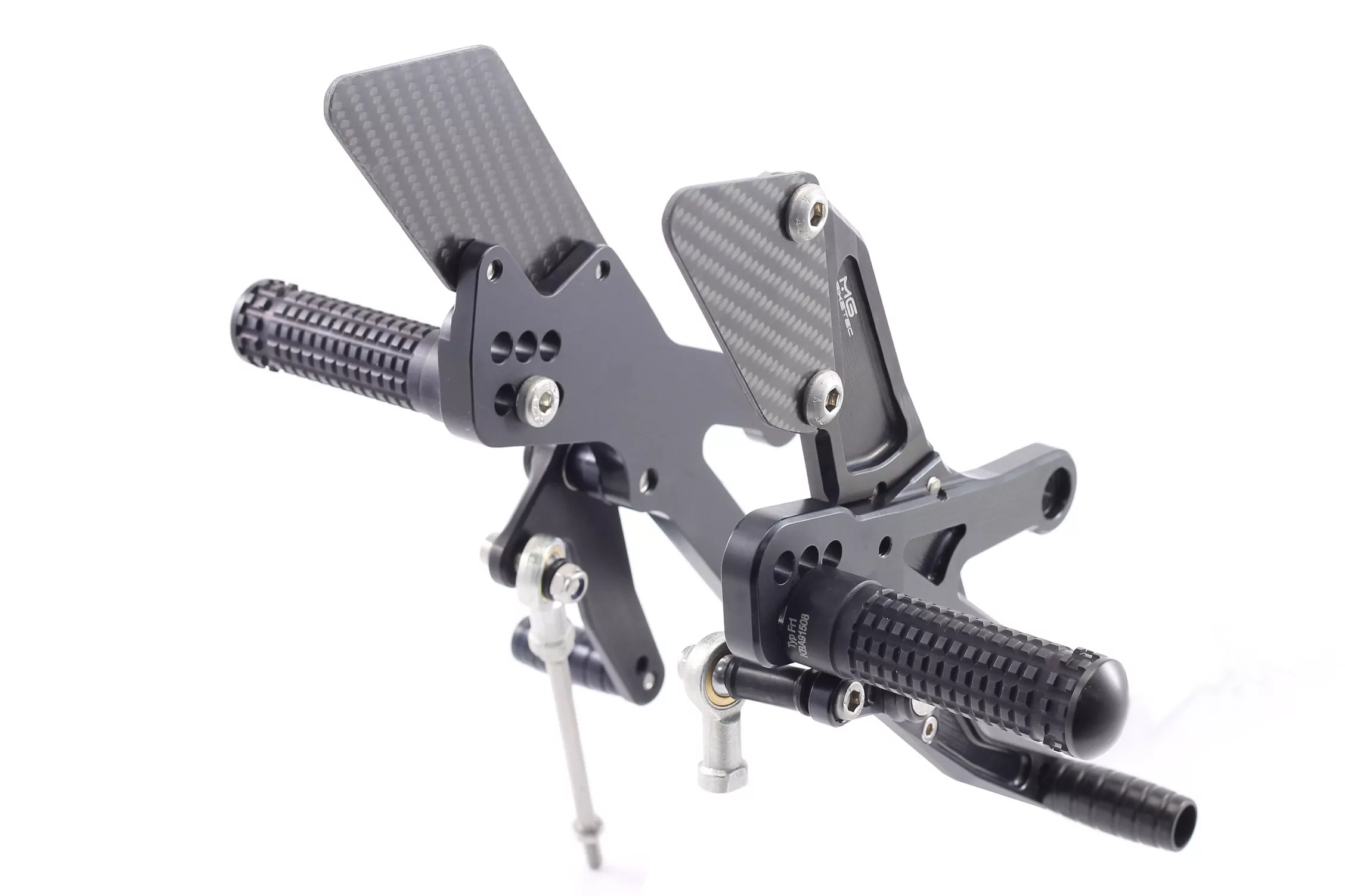 MG Biketec Sportfussrastenanlage / Rastenanlage / Fußrastenanlage mit ABE, gültig in D - A - CH für Yamaha YZF-R3 ab 2017