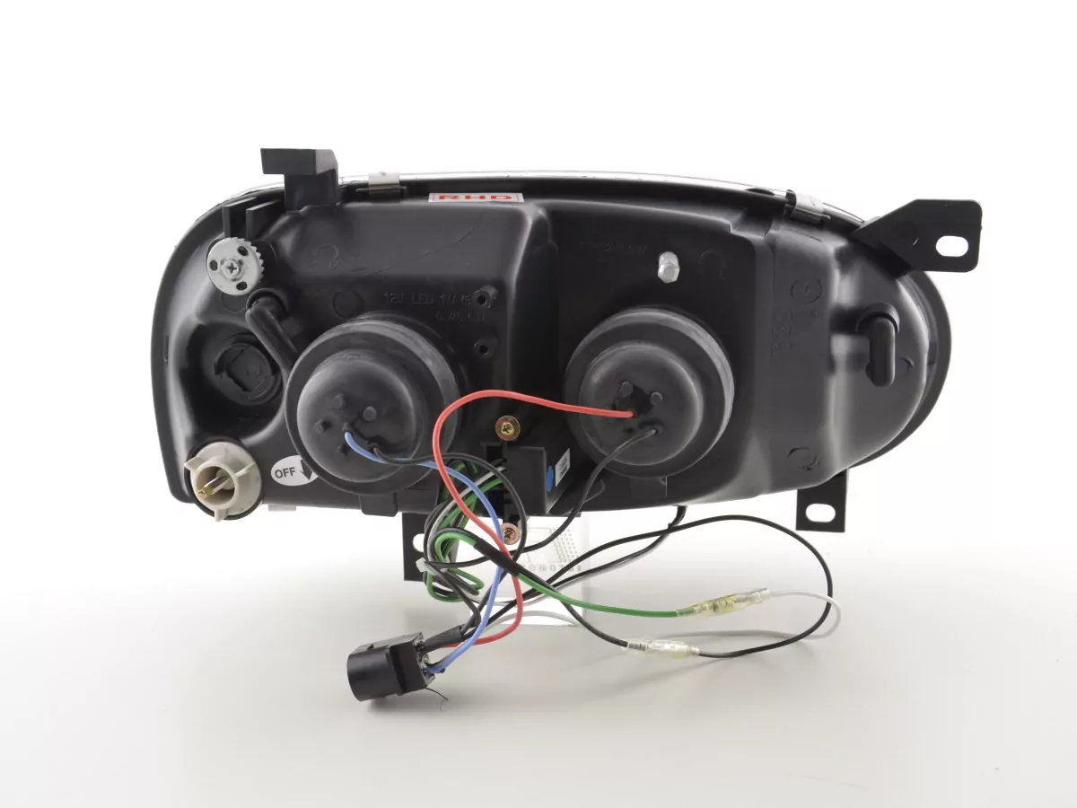 Scheinwerfer Set Daylight LED TFL-Optik VW Golf 3 Typ 1HXO 1EXO Bj. 91-97 chrom