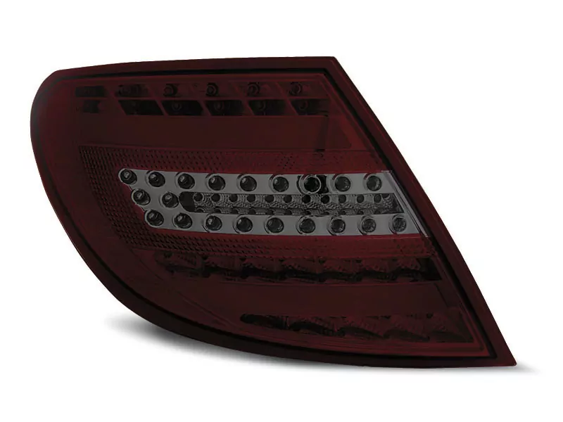 Led Bar Tail Lights Red Smoke Fits Mercedes C-klasa W204 Sedan 07-10