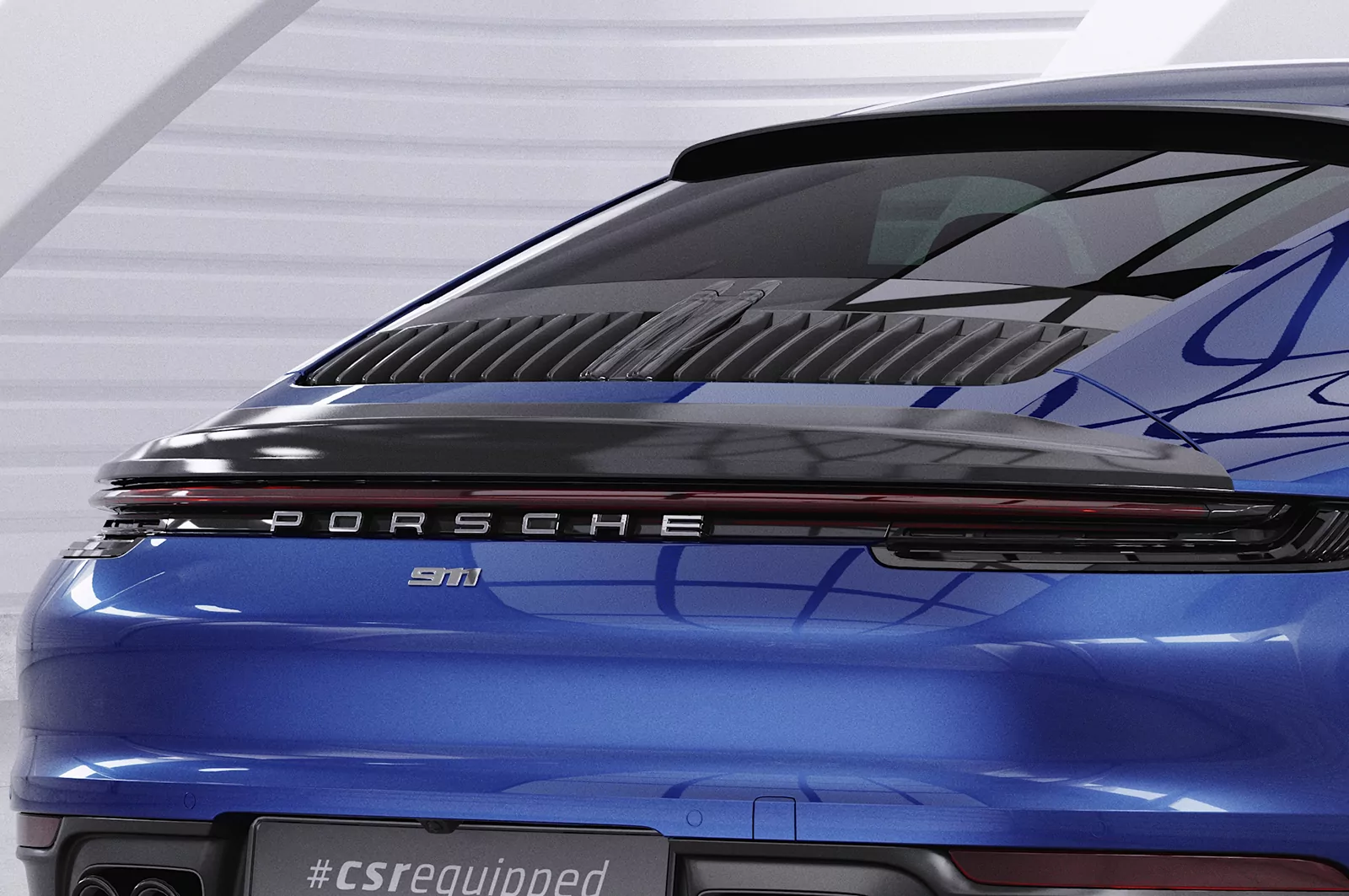 Heckflügel mit ABE für Porsche 911 / 992 HF745 Schwarz Strukturiert